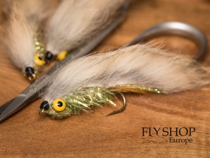 Strímer Zonker Baitfish Streamer - Olive Grey BARBED