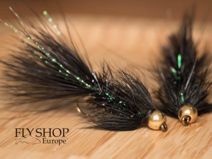 Big Wooly Bugger Streamer - Black BARBED