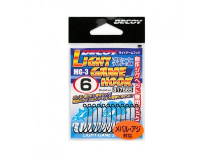 Decoy MG-3 Light Game - Barbed Jig Hooks (12 Pack)