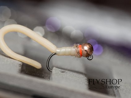 Pijavica Mini Jig Squirmy Wormy - Tan