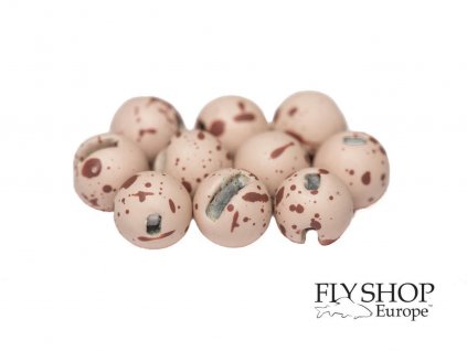 Tungstenové hlavičky FS Europe Slotted Tungsten PLUS Beads Small Slot - Mottled Latte (10 Pack)