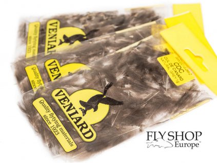 CDC perie Veniard Bulk Feathers - Natural Grey (1g/package)