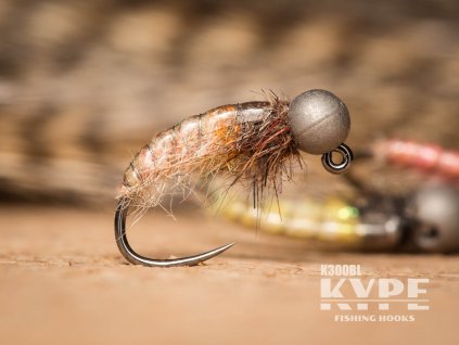 Jigová nymfa Molting Brown Czech Nymph - Matt Bead