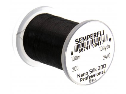 Viazacia niť Semperfli Nano Silk 20D Professional Black