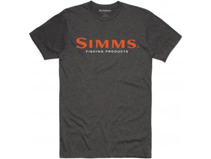 Simms Logo T-Shirt Charcoal Heather