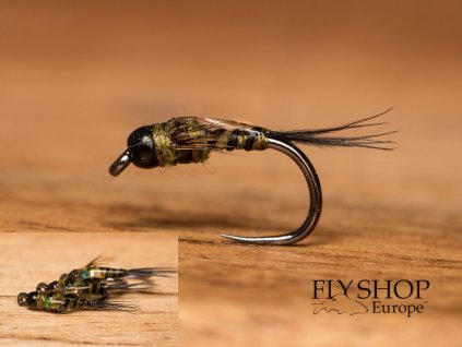 Nymfa Double Bead Micro Olive Beatis Nymph