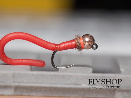 Pijavica Mini Jig Squirmy Wormy - Blood Red