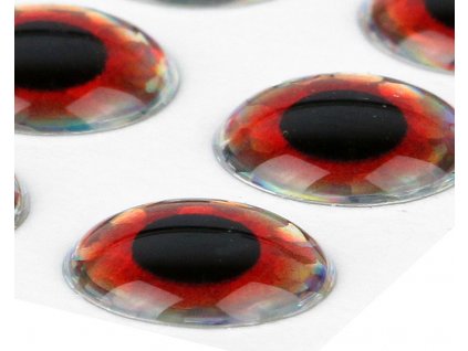 Sybai 3D Epoxy Eyes Holographic Red (20 Pack)