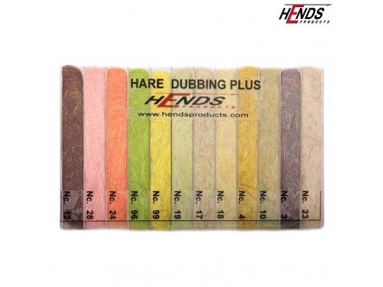 Dabing set zo zajaca Hends Hare Plus Dubbing Box Light (12 Colours)