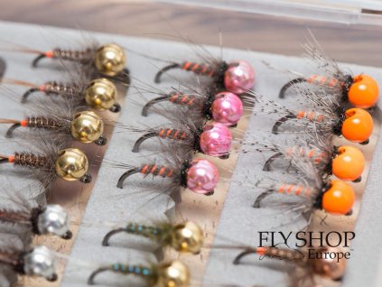 Sada mušiek Medium Pocket Fly Set - Nymph Selection V1 (48 Flies)