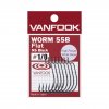 Vanfook Worm 55B Flat Barbed Hooks (8 10 Pack)
