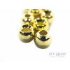 Tungstenové hlavičky FS Europe Round Tungsten Beads - Gold (10 Pack)