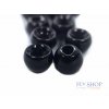 Tungstenové hlavičky FS Europe Round Tungsten Beads - Metallic Black (10 Pack)