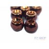 FS Europe Round Tungsten Beads - Coffee (10 Pack)
