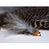 grey marabou leech fly fse239