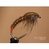 Olive Pheasant Tail Nymph - Hot Orange HS