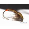 Olive Pheasant Tail Nymph - Hot Orange HS