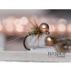 Jigová nymfa Squirrel Jig Nymph - Olive Small & Heavy