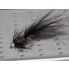 grizzly black marabou leech lake fly fse553