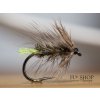 Grizzly Wet Palmer Chartreuse Tag