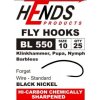 Hends BL550 Barbless Fly Hooks (25 Pack)