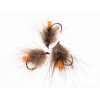 cdc palmer dry fly hot orange tag caddis fse056a