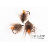 CDC Palmer Dry Fly - Hot Orange Tag
