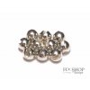FS Europe Slotted Tungsten PLUS Beads Small Slot - Silver (10 Pack)