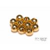 FS Europe Slotted Tungsten PLUS Beads Small Slot - Gold (10 Pack)