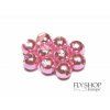 FS Europe Slotted Tungsten Beads Normal Slot - Metallic Light Pink (10 Pack)