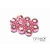 Tungstenové hlavičky FS Europe Slotted Tungsten Beads Normal Slot - Metallic Light Pink (10 Pack)