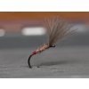 grey cdc emerger dry fly red tip fse133