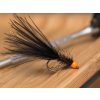 black marabou leech orange bead streamer fse123