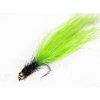 black green spectra marabou leech gold bead fse152