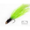 Lúra Black & Green Spectra Marabou Leech - Gold Bead
