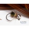 Jigová nymfa Gold Black Peacock Jig Nymph