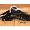 Strímer Black & Peacock Dungeon Streamer - Single Hook, BARBED