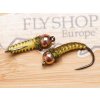 2tone woven caddis nymph yellow olive fse301