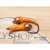 Nymfa 2Tone Woven Caddis Nymph - Grey & Orange