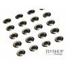 FS Europe Realistic 3D Eyes - Pearl Black (20 Pack)