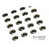 Epoxidové oči FS Europe Realistic 3D Eyes - Pearl Black (20 Pack)