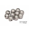 FS Europe Slotted Tungsten PLUS Beads Small Slot - Matt Nickel (10 Pack)