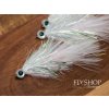 Strímer Crystal White Wooly Bugger Streamer BARBED