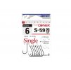 Owner 51580 S-59 Single Hooks - Barbed (6-10 Pack)
