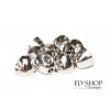 FS Europe Brass Eyed Cone Heads - Nickel (10 Pack)