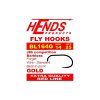 Hends BL164G Gold Barbless Fly Hooks (25 Pack)