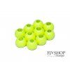 FS Europe Round Tungsten Beads - Chartreuse (10 Pack)