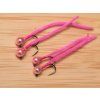 micro chenille worm fly hot pink fse433