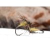 grizzly olive spider wet fly fse437