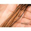 FS Europe Coq de Leon CDL Genetic Saddle Feathers - Light Brown Pardo (6-pack)